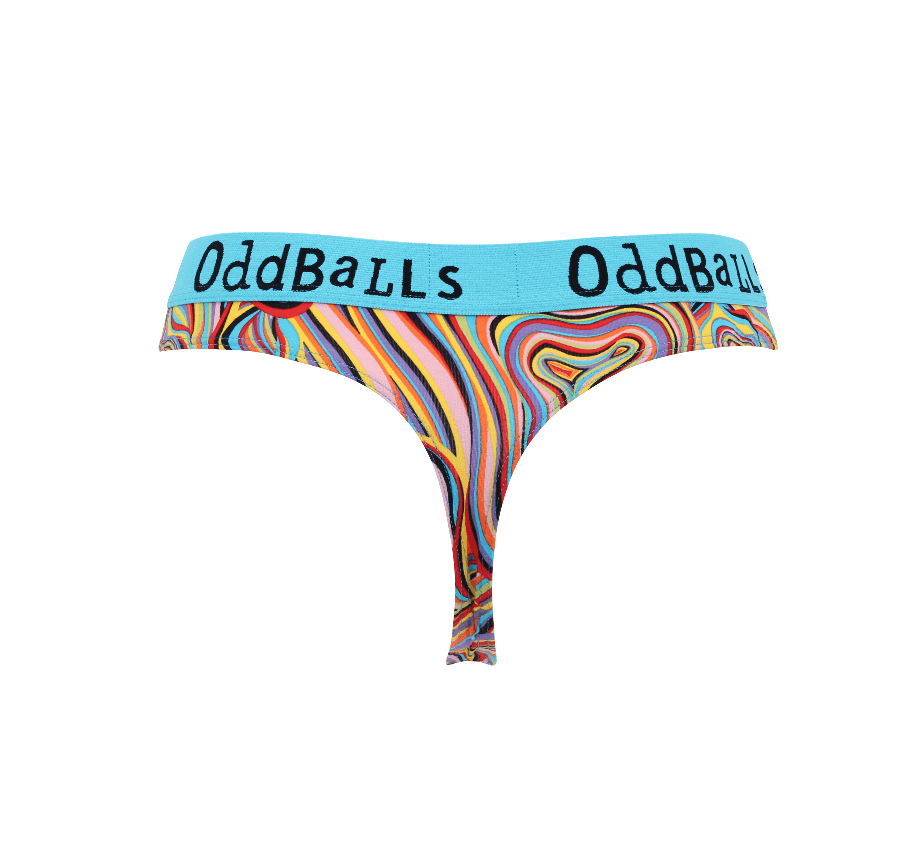 OddBalls – wholesale Underwear – Women's – Marble - Ladies Thongs0