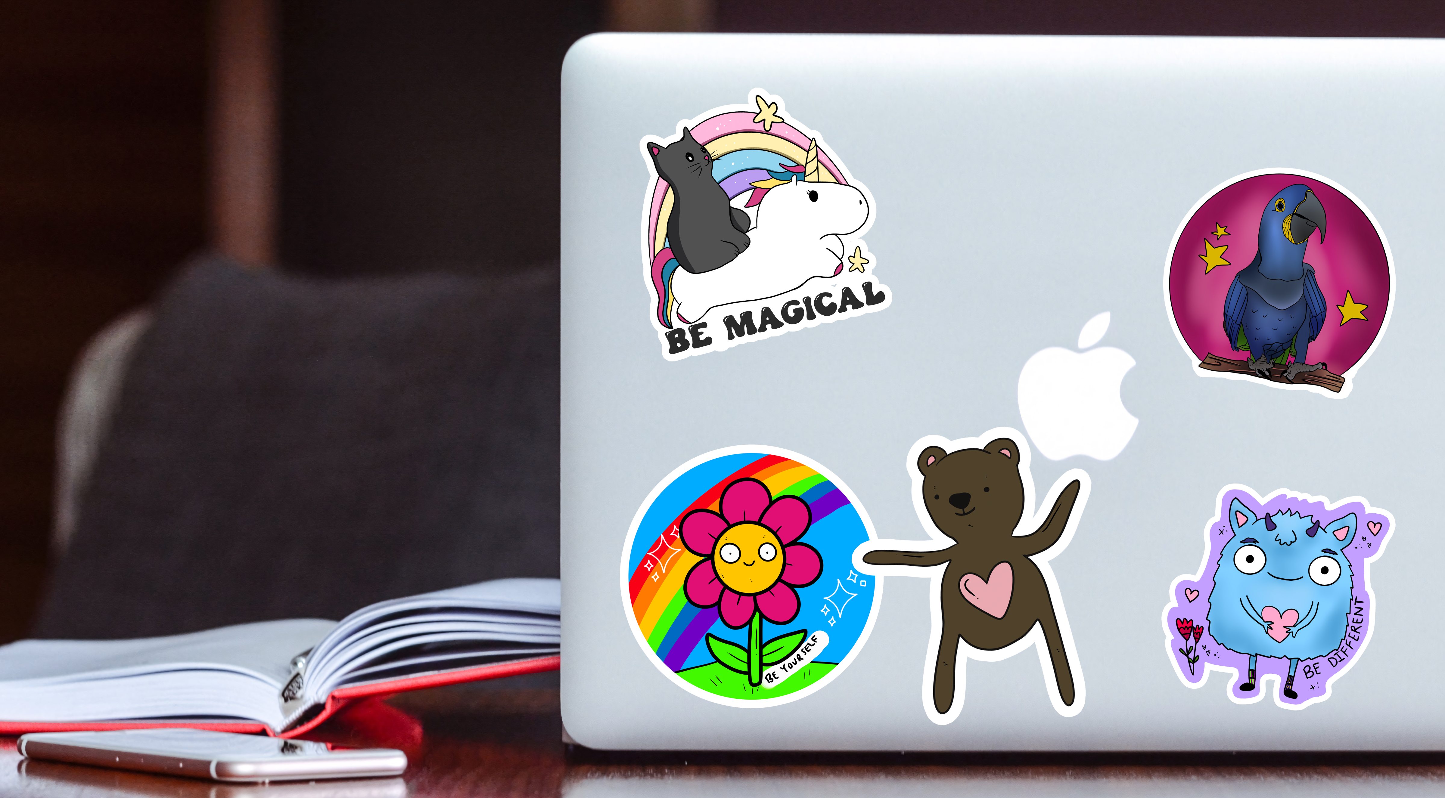 Rebel and Siren Stickers - Wholesale Sticker - Rainbow Raccoon | Animal | Pride | Waterproof Sticker | 3"5