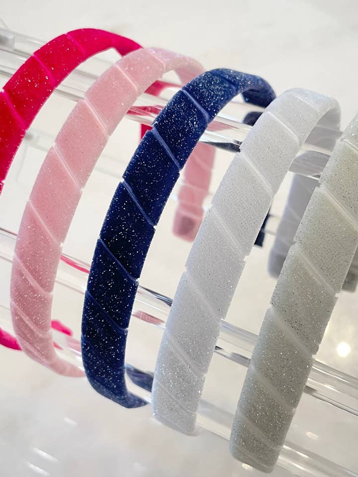 Velvet Headband-SPARKLE for wholesale by Winn and William