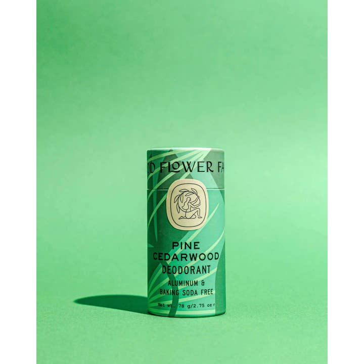 Good Flower Farm - Wholesale Deodorant - Unisex - Pine Cedarwood Deodorant / 2.75 oz Biodegradable Stick 🌲3