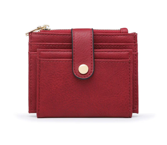 MiMi Wholesale - Wholesale Wallet - Women's - WL1904 Mini Snap Button Wallet & Cardholder w/ Zipper Pocket30