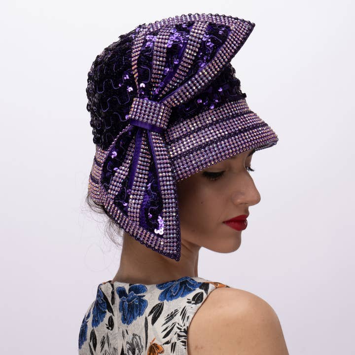 Coberto em Lantejoulas com Strass à Volta da Borda | AJ790S por atacado de KaKyCo