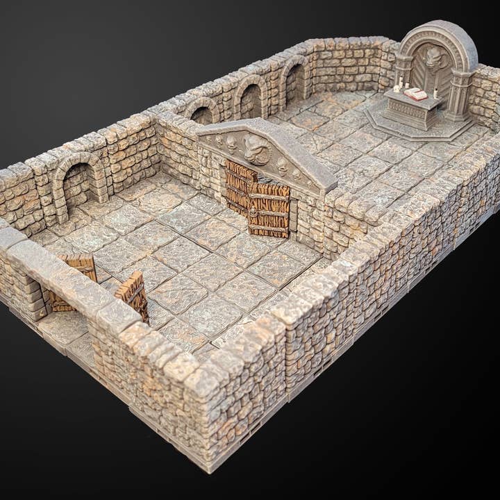 MAGNETISKE Dungeon Tiles Encounter - Alteret | Malet Bordterræn | Dungeons And Dragons, D&D, Pathfinder, Wargaming, Dragonlock DnD for engroshandel hos The Beaver and Broadsword