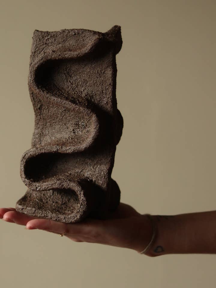 8" Gathered Earth Serpent Sculpture for wholesale by Of The Earth