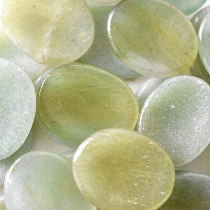 Green Aventurine Worry Stone for wholesale by CRISTALLI E STELLE