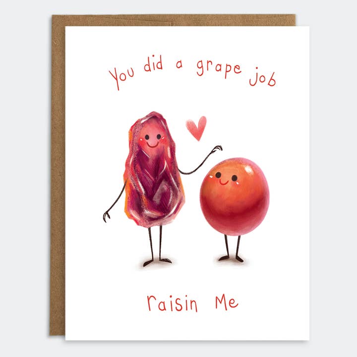 Grape Job Raisin Me for wholesale by Mudsplash Studios