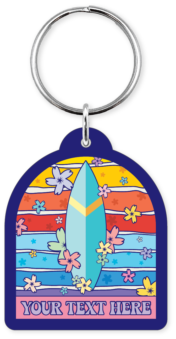 Morris Magnets - Wholesale Keychain - Unisex - Keychain - Surfboard Badge1