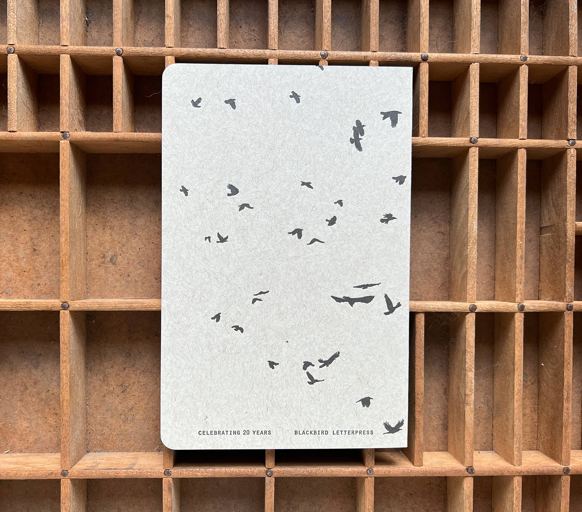 Blackbird Letterpress – wholesale Notebook – murder of crows large notebook5