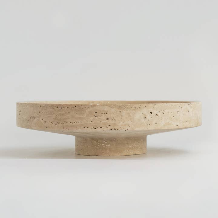TRAVERTINE NARROW BOWL XL for wholesale by Kiwano Concept
