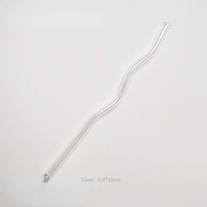 IVORE.GROUP (We cover All Import duty) - Wholesale Drinking Straw - Reusable Wave Glass Straws4