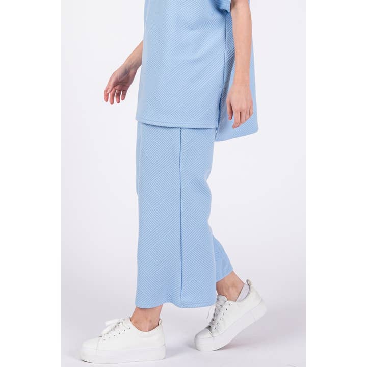 Veveret – wholesale Athletic sweatpants/jogging bottoms – Women's – Patterned French Terry Wide Pants12