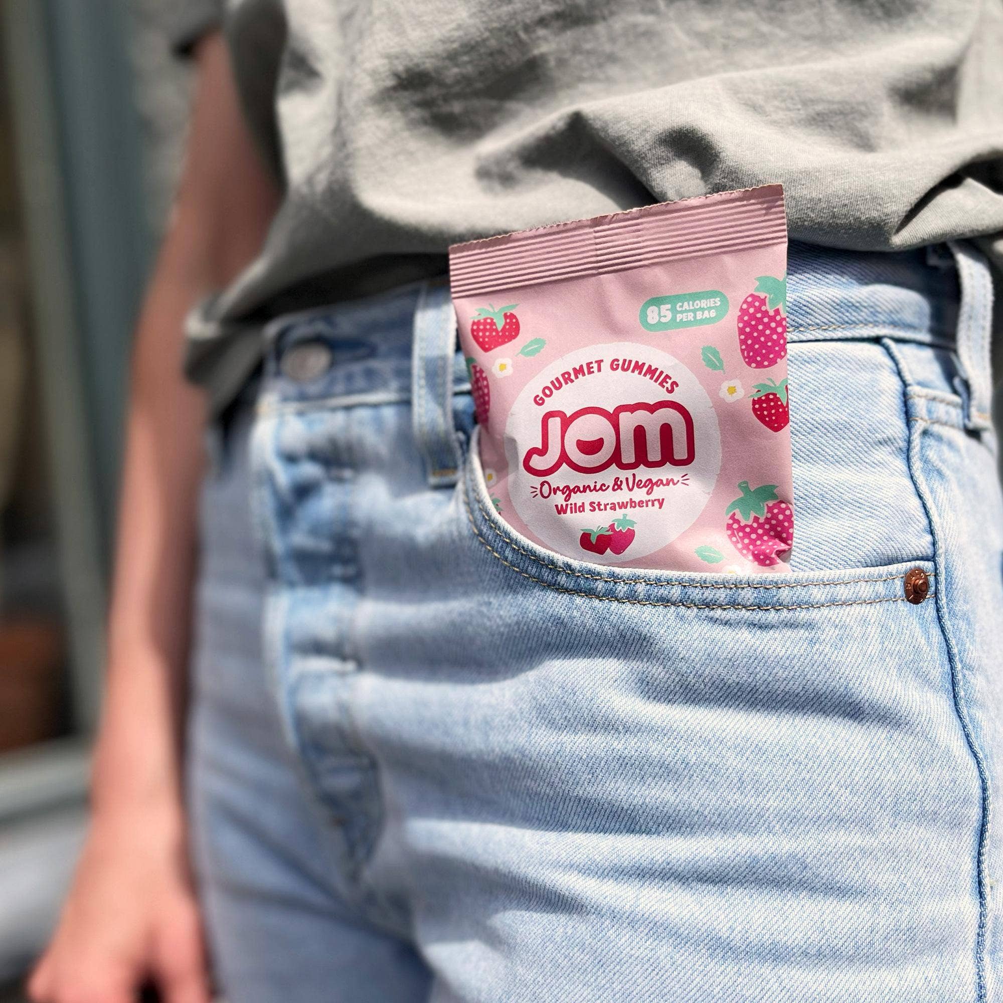 JOM - Wholesale Gummy - Organic & Vegan Snack Pack - Wild Strawberry Gummies3