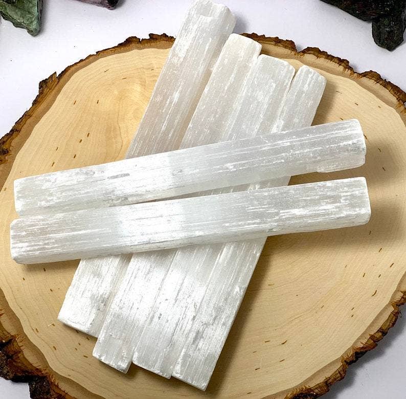 The Deva Shop - Wholesale Spiritual Stone/Crystal - Rough Selenite Wand-Approximately 4 Inches Long2