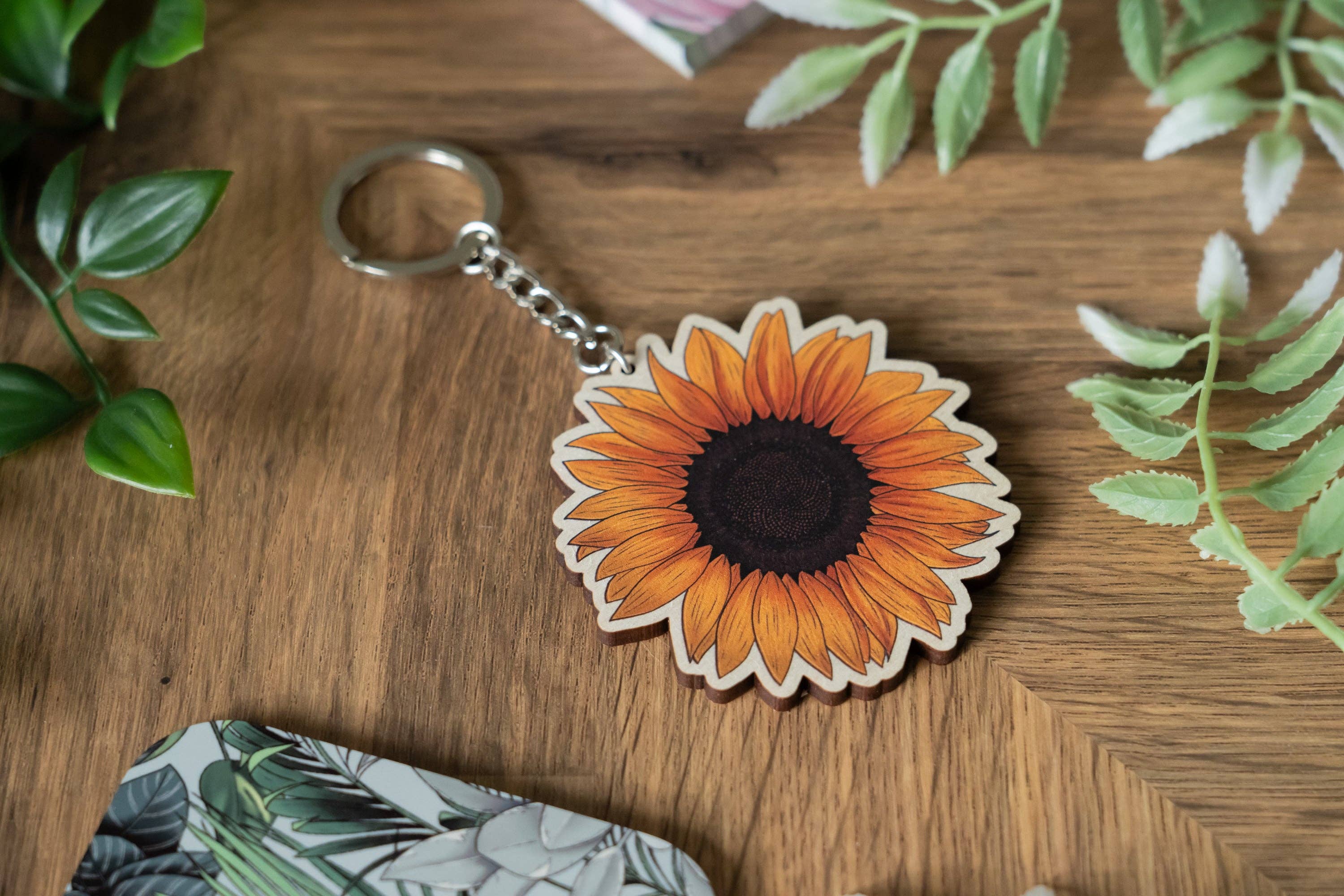 Hayley Jade Design Studio - Wholesale Keychain - Women's - Sunflower Keychain1