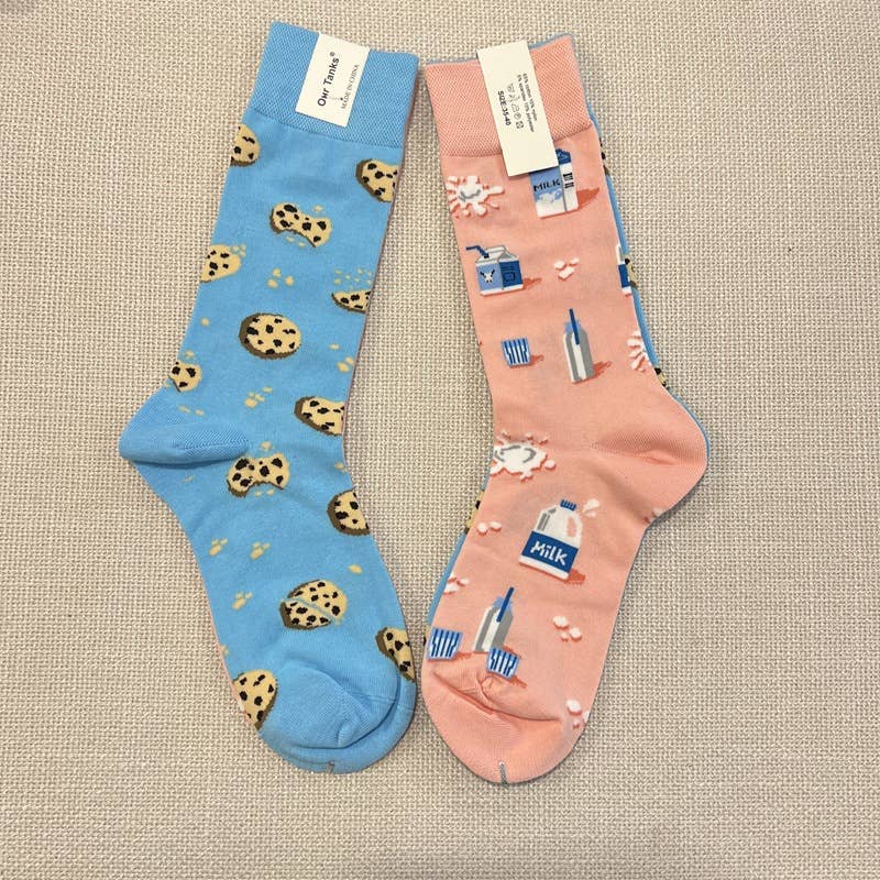 Tourtiwi - Wholesale Socks - Women's - AB Version Cartoon Animal & Fruit Pattern Crew Socks16