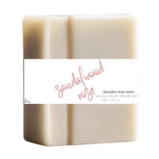 Sandalwood Rose Vegan Bar Soap for wholesale by K&KCO. LLC