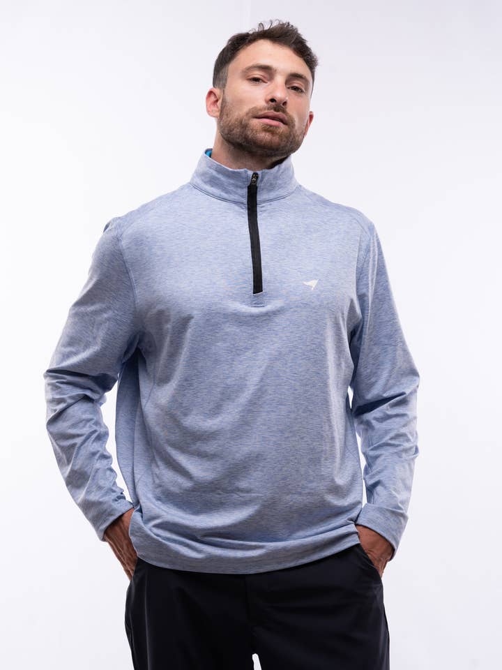 Quarter Zip - Levender Lustre for wholesale by American Fit