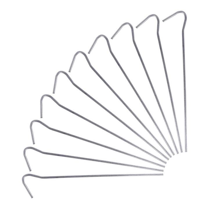 Pinzas de acero galvanizado para tiendas de campaña de 17 cm, paquete de 10, de Redwood para venta al por mayor de Rinkit Ltd