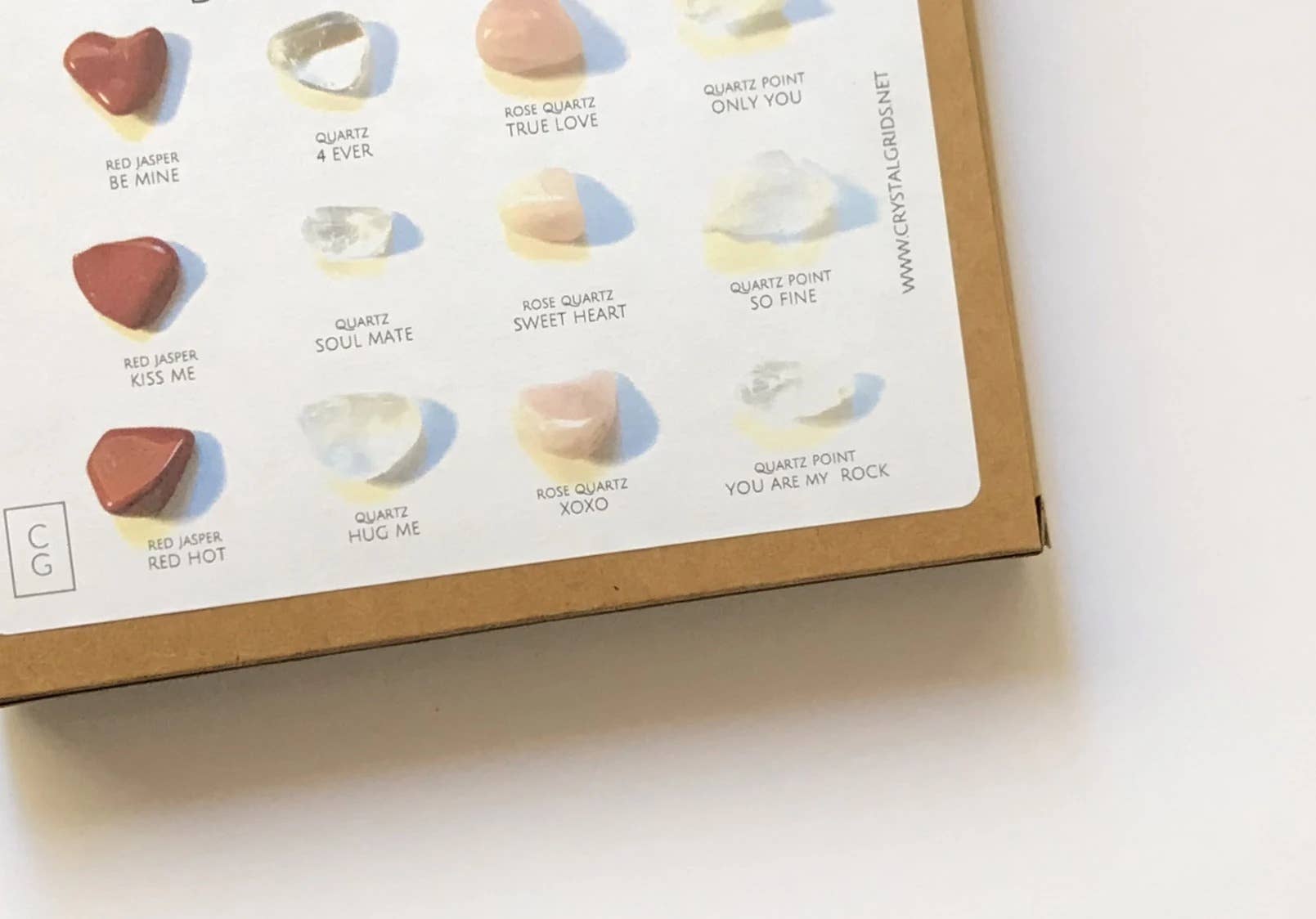 Crystal Grids - Wholesale Spiritual Stone/Crystal - Be My Valentine - Rox Box - crystals and stones gift set kit4