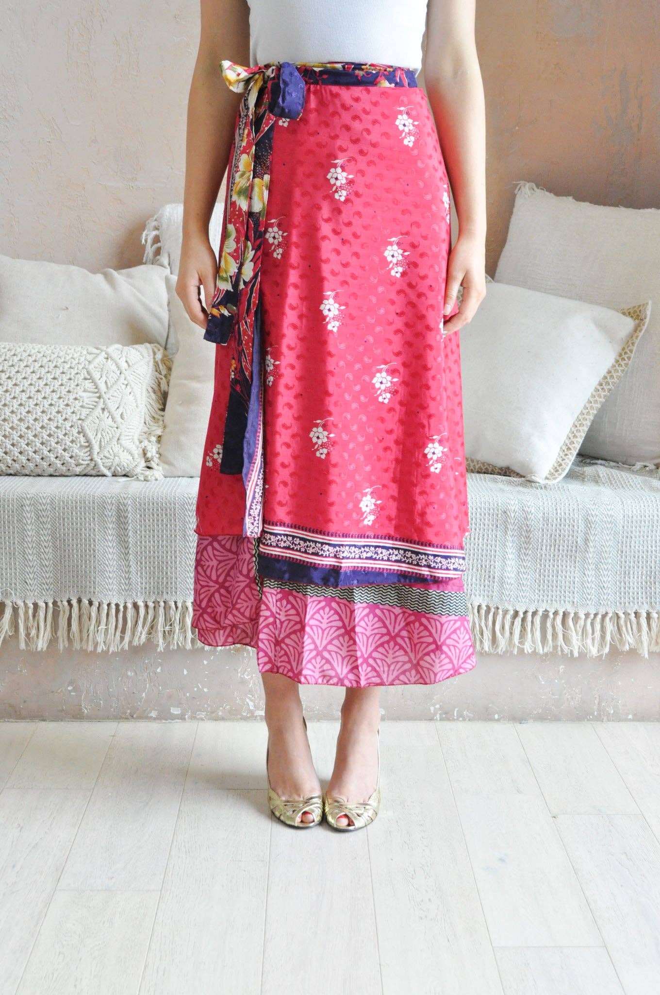 Guru - Wholesale Skirt – Women’s - Long Multi Wear Skirt (straight hem) Upcycled