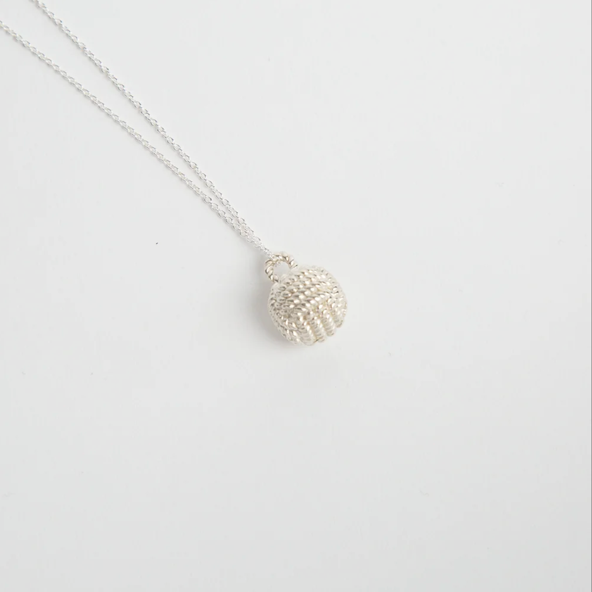 Patsy Kane | Nautical - Wholesale Pendant/Charm Necklace - Monkey Fist Pendant Sterling Silver3