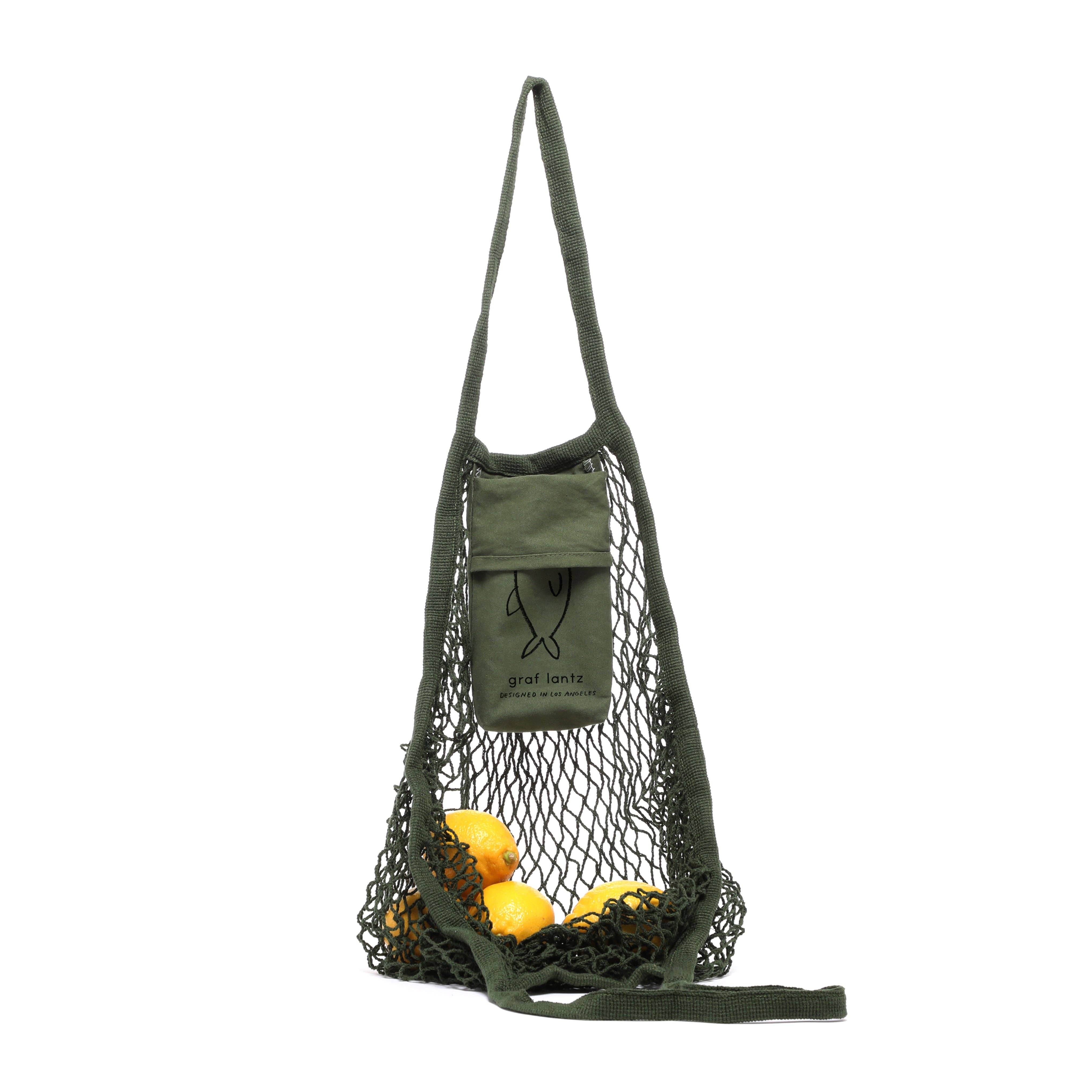 Armén Ami Cotton Net Market Tote i armén för wholesale på Faire0