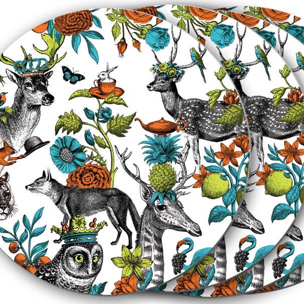 Menagerie Table Mats X4 for wholesale by Repeat Repeat