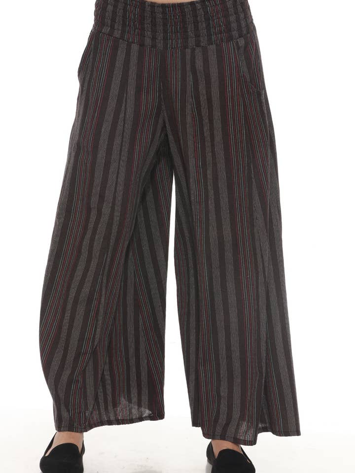 Pantalon large rayé pour la vente par Lakhays Collection Inc.