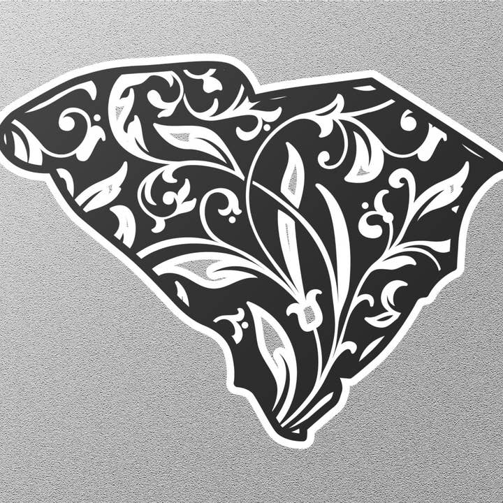 Pegatina de los 3 estados de Carolina del Sur para venta al por mayor de GraffMerch.com