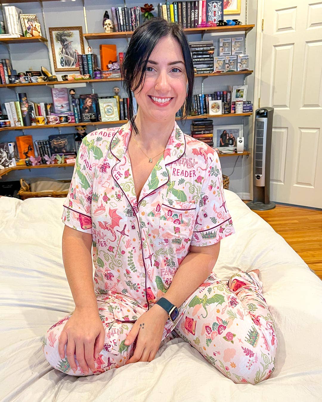 Blissfully Bookish Company - Wholesale Sleepwear Set - Women's - Fantasy Reader Bamboo Long Pants Pajama Set7