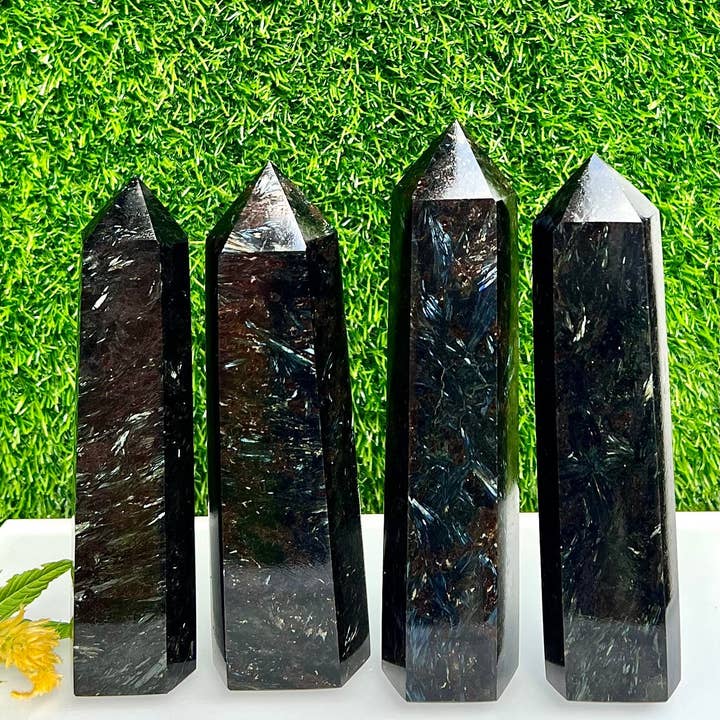 KayleeNYC - Wholesale Spiritual Stone/Crystal - 4 Large Astrophyllite/Arfvedsonite Crystals0