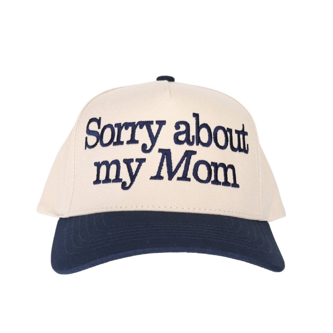Stitch Your Style - Wholesale Trucker Hat - Women's - Sorry About My Mom Embroidered Trucker Hat2