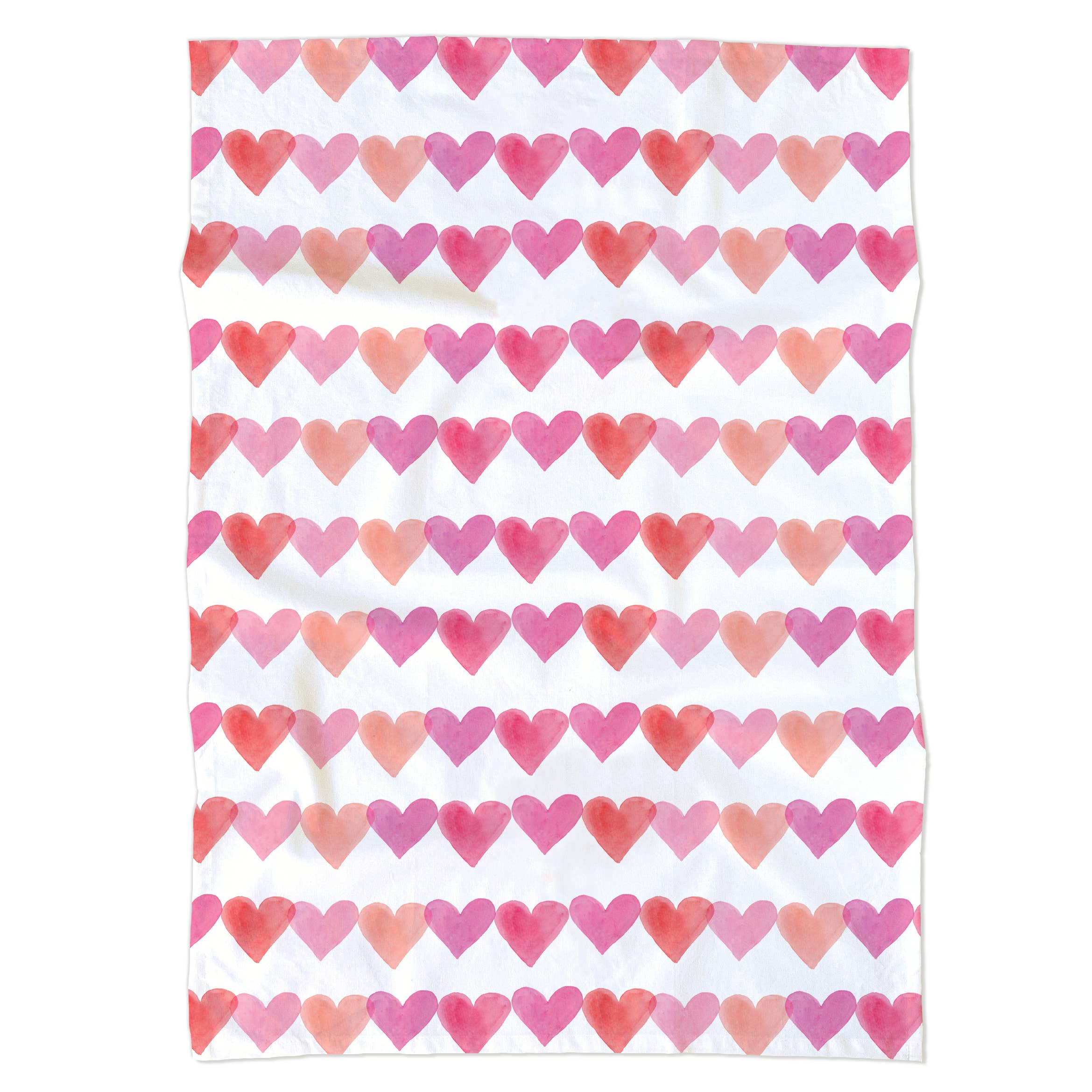 Gert & Co - Wholesale Tea Towel - Pink Hearts Tea Towel | Valentine's Day Kitchen Towel1