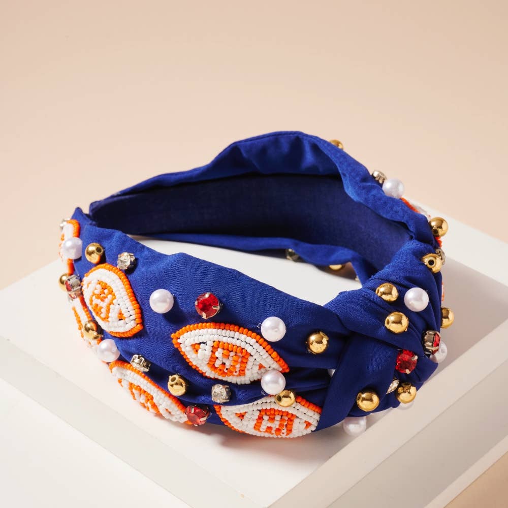 Frem - Wholesale Fashion Headband - Women's - Gameday Pearls and Seed Beads Headband12