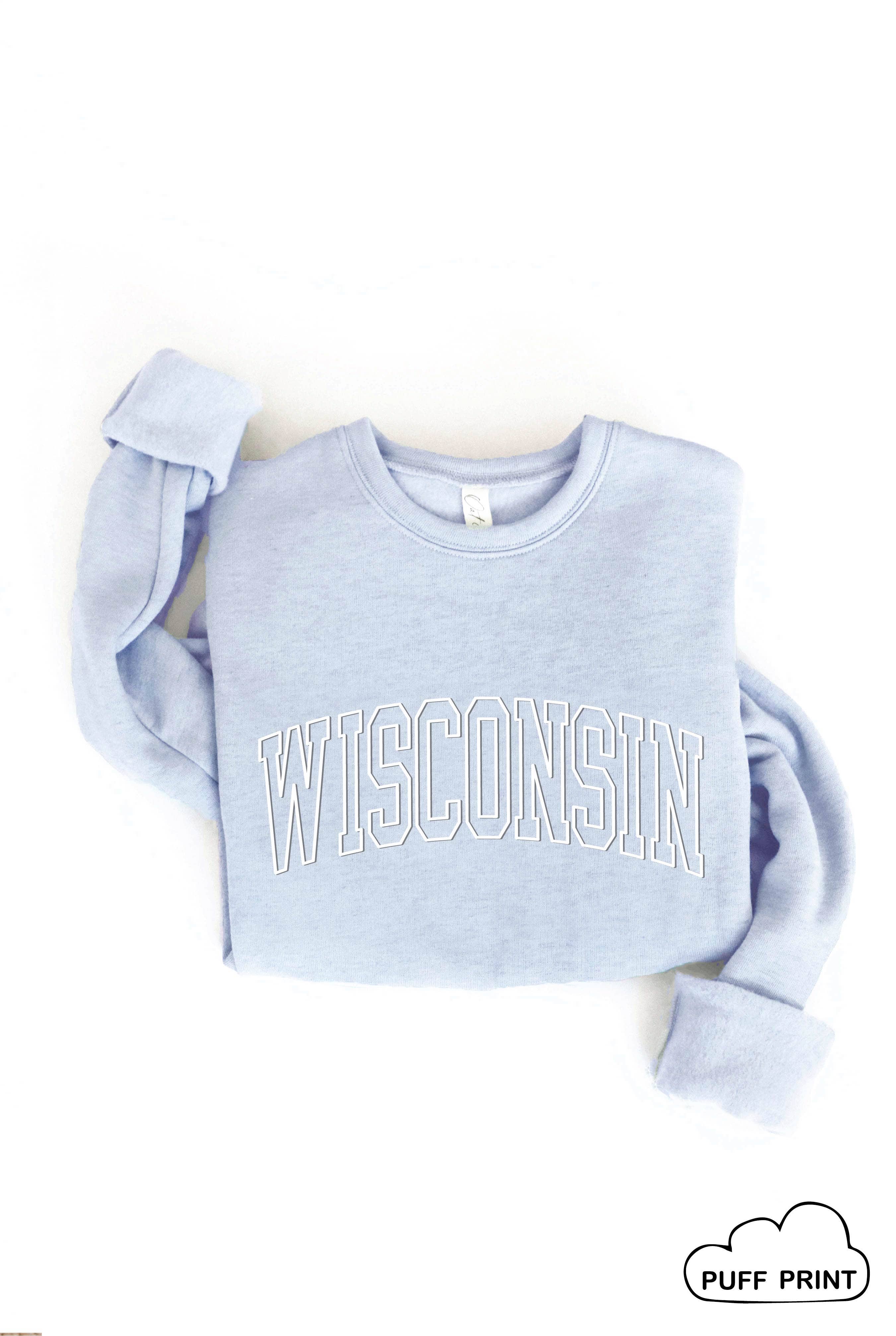 OAT COLLECTIVE - Vente Sweat-shirt à imprimés – femme - Sweat-shirt graphique WISCONSIN PUFF PRINT10