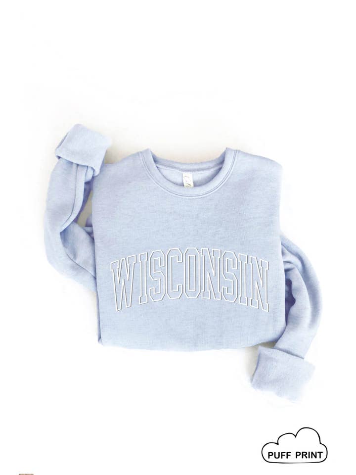 OAT COLLECTIVE - Vente Sweat-shirt à imprimés – femme - Sweat-shirt graphique WISCONSIN PUFF PRINT10
