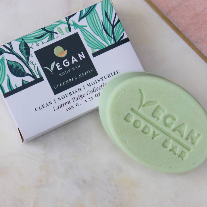 Vegan Body Bar | Cucumber Melon | 3.75 oz. for wholesale by Lauren Paige Collection