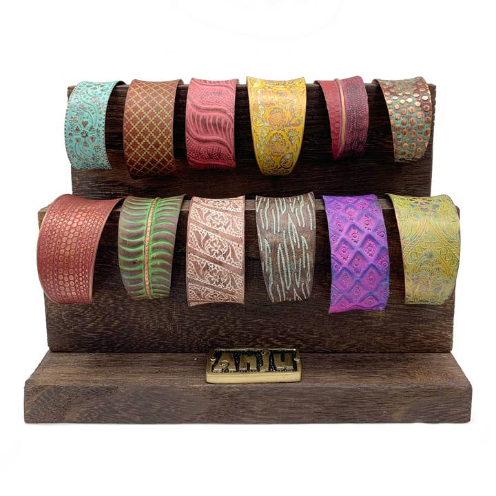 Anju Jewelry - Wholesale Jewelry Set - Copper Patina 12 Bracelets Without Display