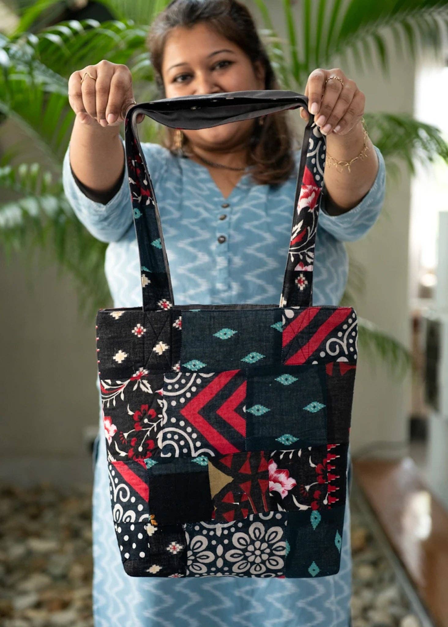 Shakti.ism - Wholesale Tote Bag - Women's - Colourful Sari Patchwork Tote Bag, Fair Trade Market Shopper11