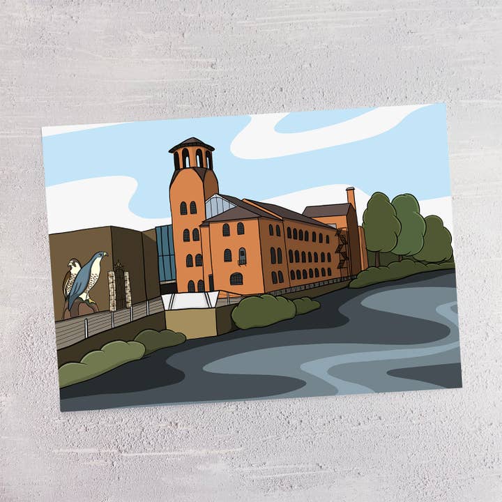 Museum of Making at Derby Silk Mill Print for wholesale by Lisa Swift Illustrations