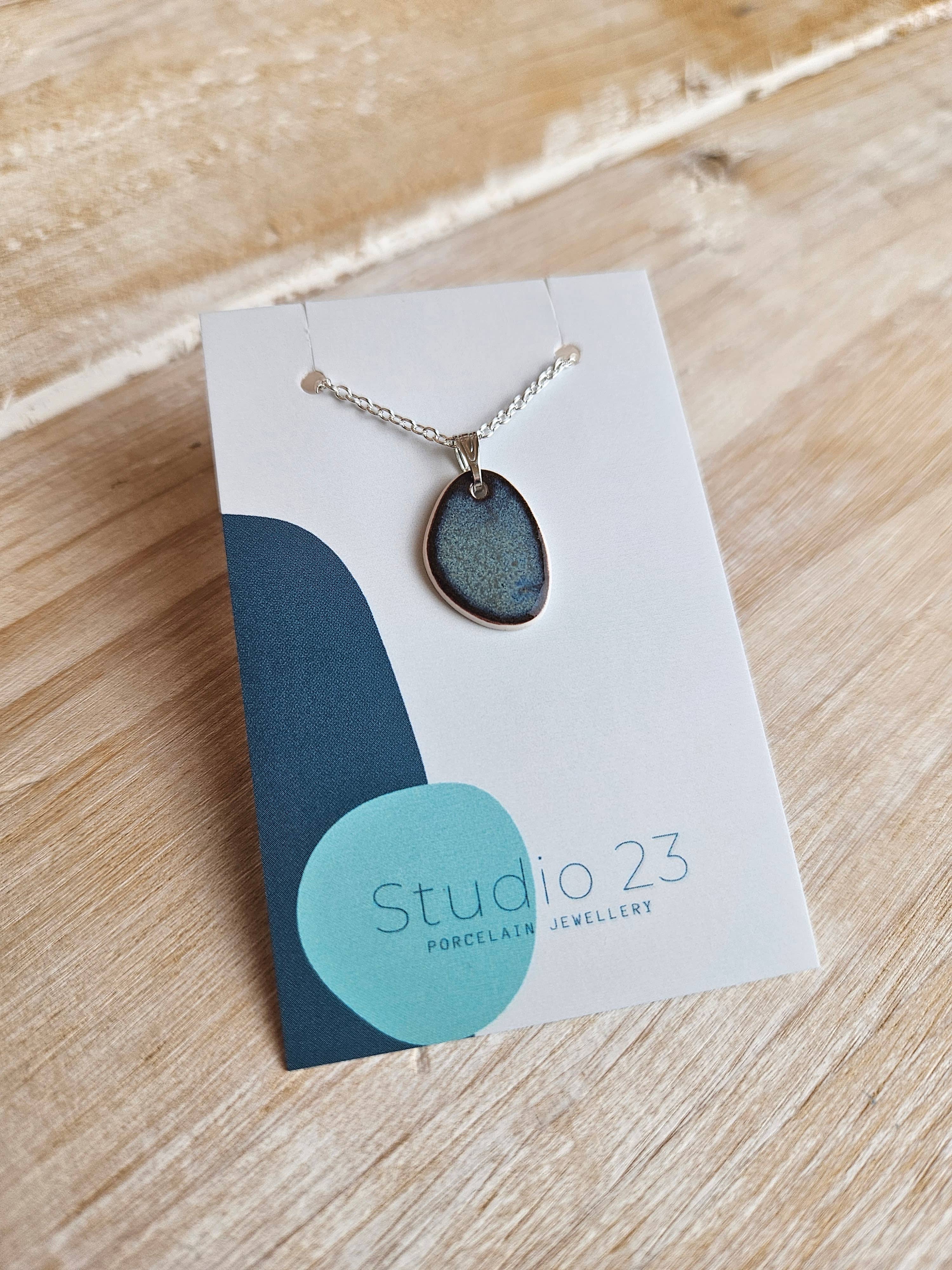 Studio 23 Ceramics – wholesale Pendant/charm necklace – NEW DESIGN Pendant Pebble8