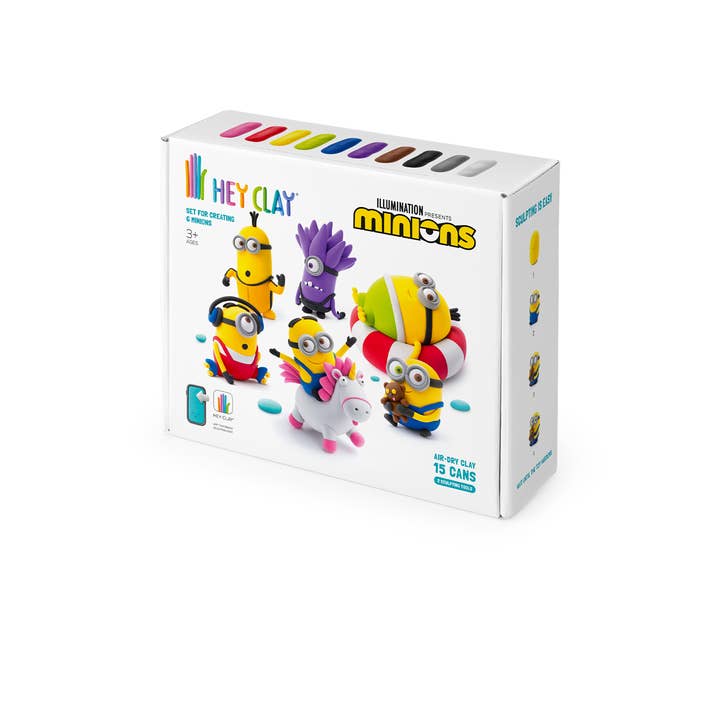 Fat Brain Toy Co. - Wholesale DIY Craft Kit - Hey Clay Minions - NEW