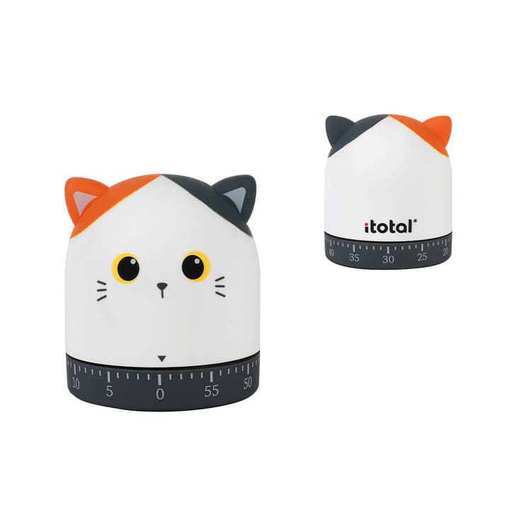I-Total, I-Drink - Wholesale Timer - Orange Cat Kitchen Timer