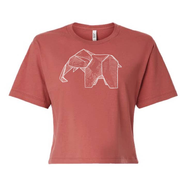 T-shirt éléphant origami pour la vente par and - ashley nicole designs
