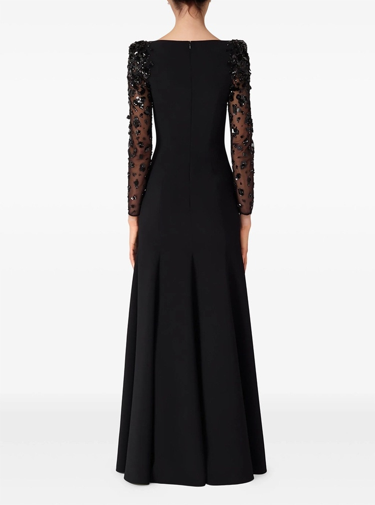 Productseeker - Wholesale Gown - Women's - DR862Y Mesh Patchwork Beaded Rhinestone Long Evening Dress1