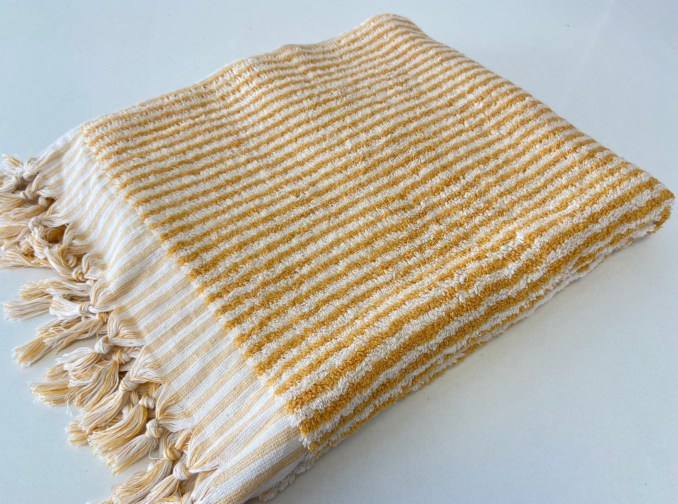 YURTLUS - Venta al por mayor Toallas de baño - Toalla de baño 36 x 70, toalla de playa, toalla suave y gruesa, toalla de baño 36 x 70, toalla de playa, toalla suave y gruesa, orgánica, rayas de baño, amarillas5