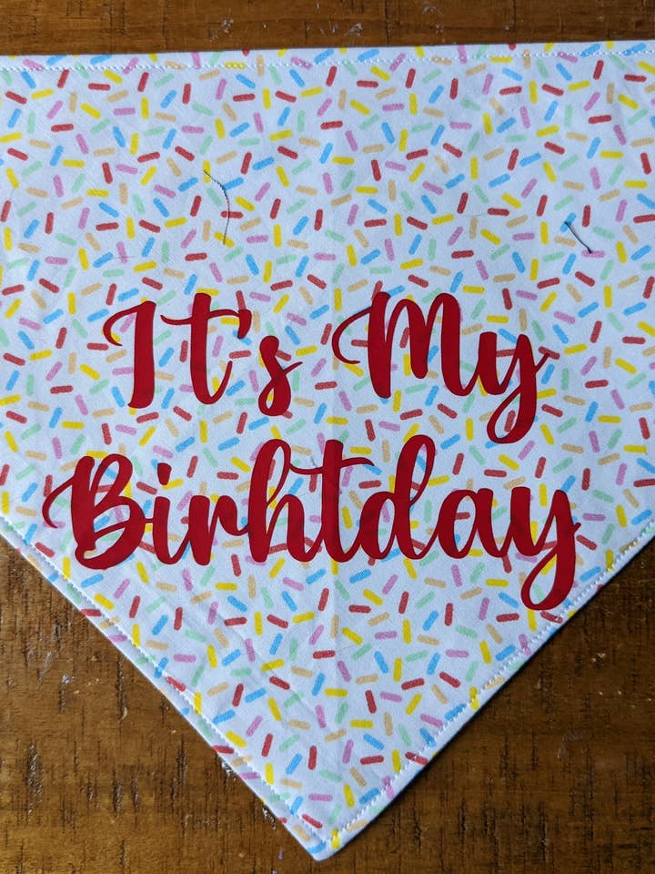 It's My Birthday Bandana for wholesale by Koa's Ruff Life