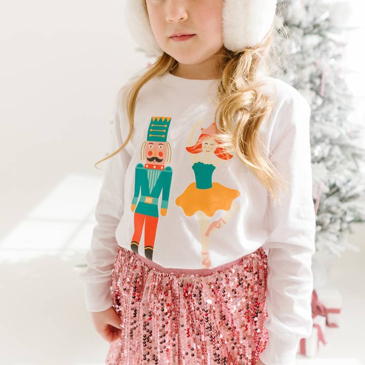 Chemise à manches longues Nutcracker and Ballerina pour tout-petit pour la vente par Benny & Ray Apparel