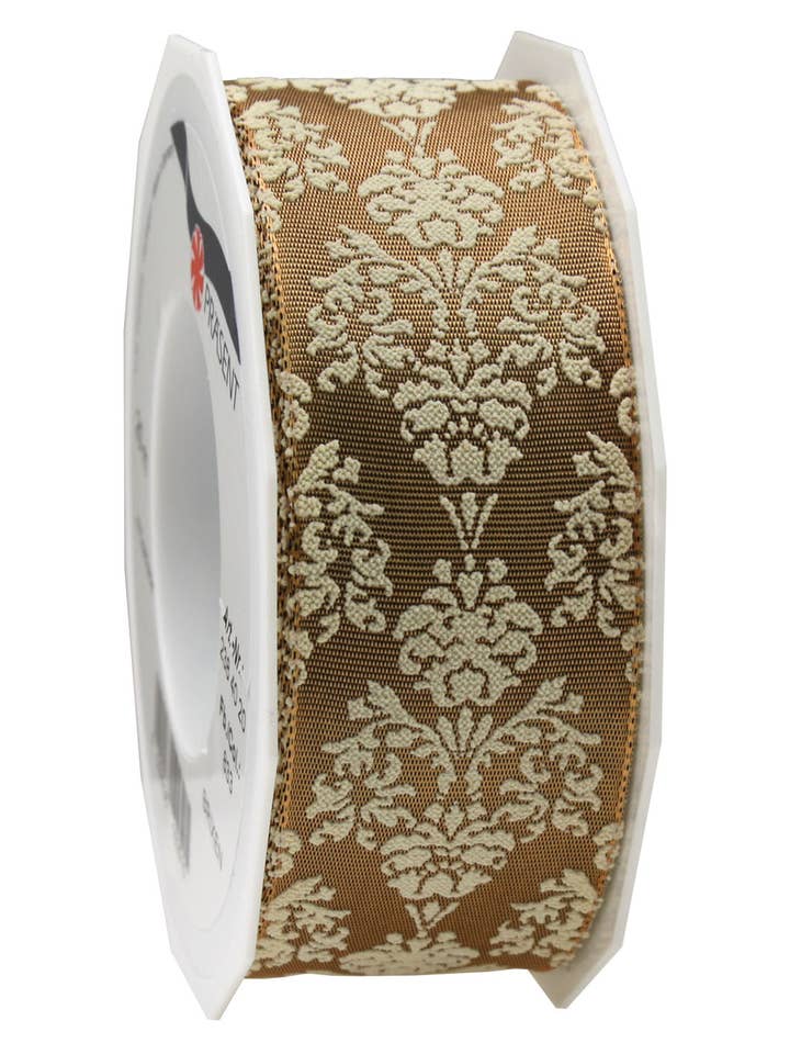 Enfeite de arame Brixen 20 m Rolo 40 mm Macciato/Creme por atacado de C.E. PATTBERG GmbH & Co. KG