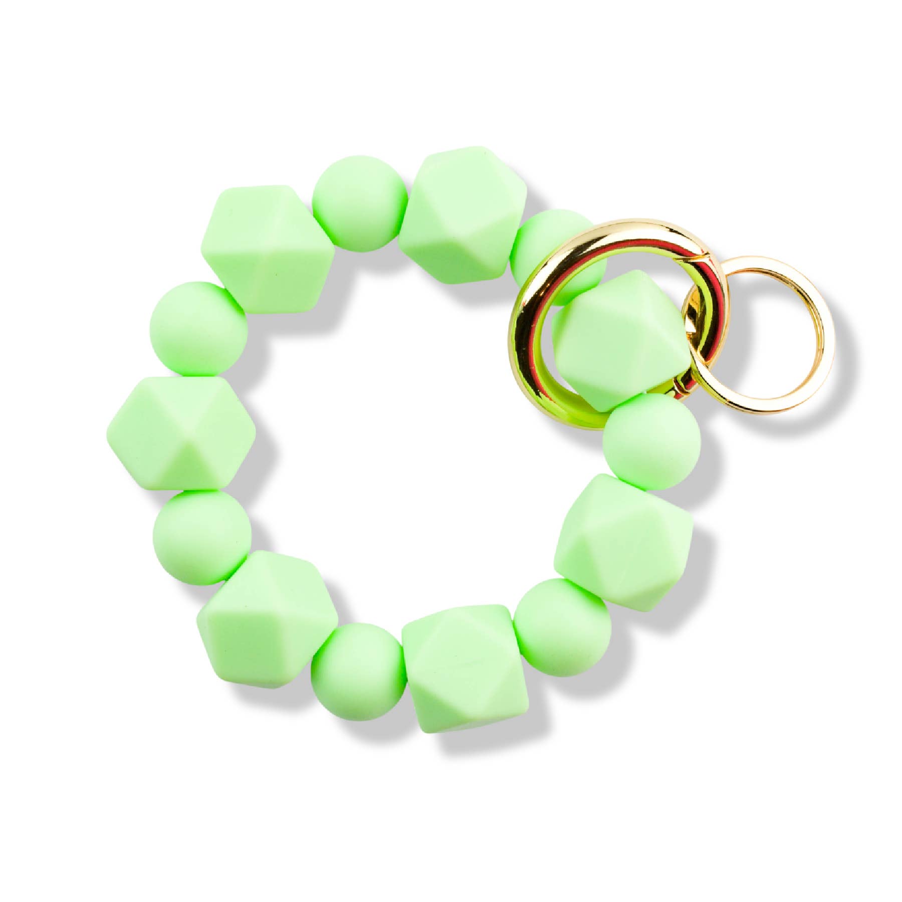 Cleary Lane – wholesale Keychain – Women's – Beaded Wristlet Keychain Hexagon Silicone10